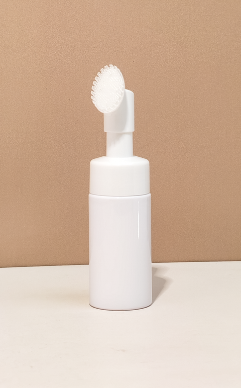 100Ml White Foaming Bottle With A Brush
