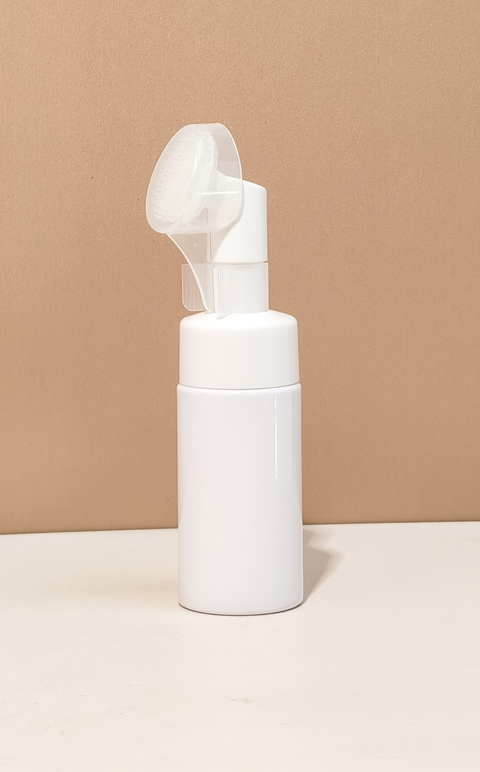 100Ml White Foaming Bottle With A Brush