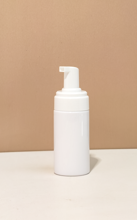 100Ml White Foaming Bottle With White Pump