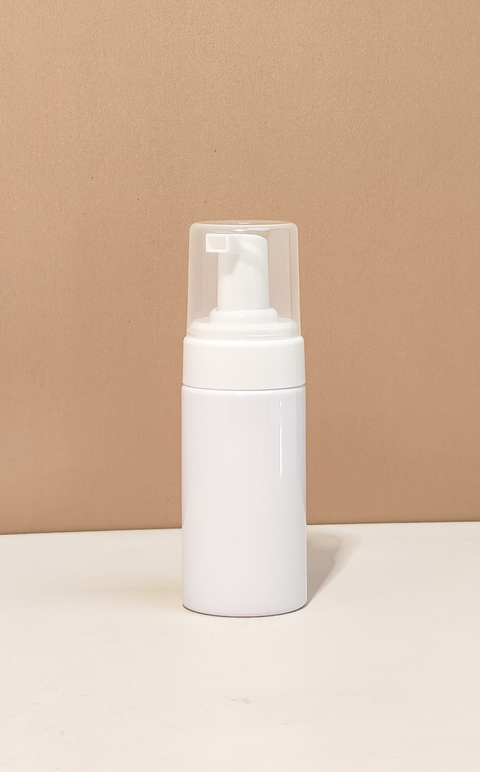 100Ml White Foaming Bottle With White Pump