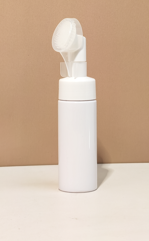 150Ml White Foaming Bottle With A Brush