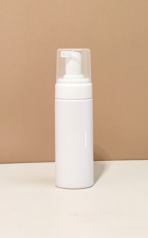 150Ml White Foaming Bottle With White Pump