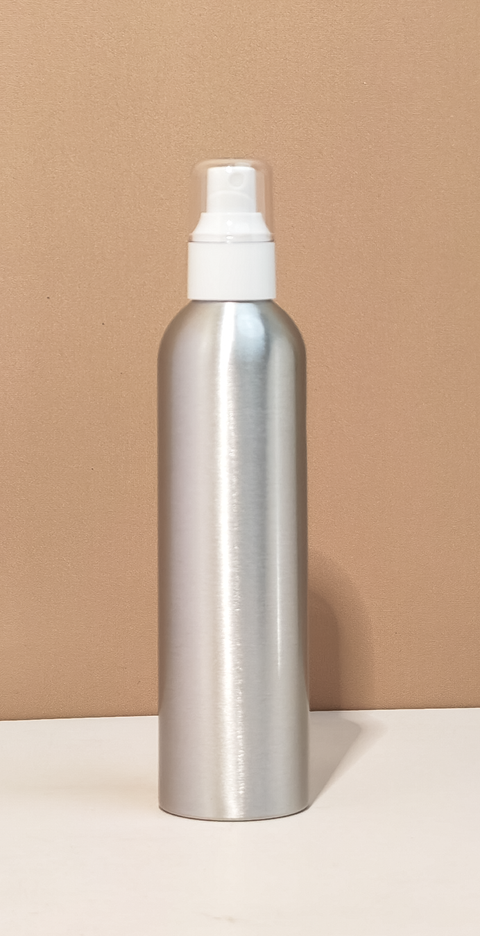 250ml Silver Aluminium - With Mist Sprayer