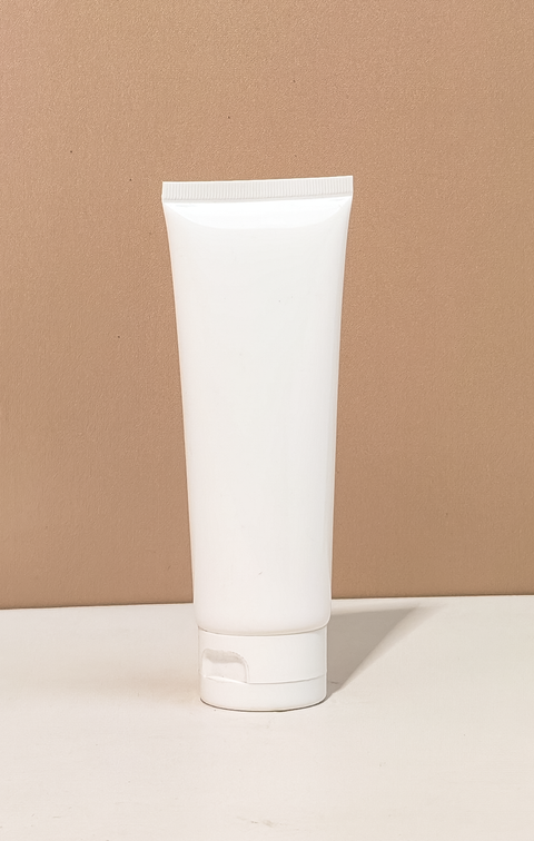 50Ml White Lotion Tube With White Cap