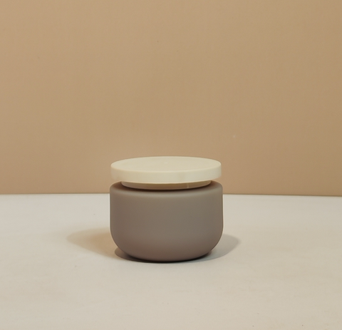 Soft Touch Grey Jar