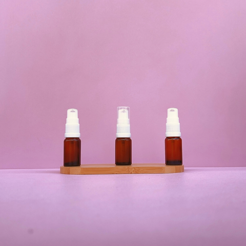 10Ml Glass Bottle With White Treatment Pump (Round)