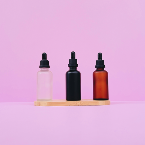 50Ml Glass Bottle With Black Tamper Proof Dropper (Round)