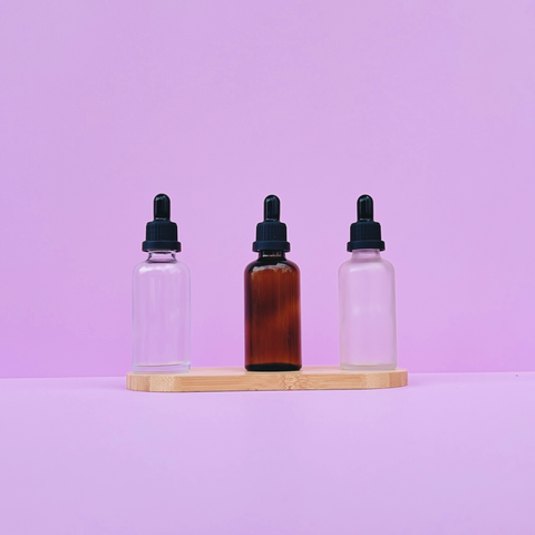 50Ml Glass Bottle With Black Tamper Proof Dropper (Round)