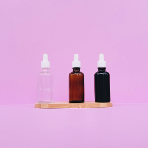 50Ml Glass Bottle With Plain White Dropper (Round)