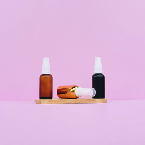 30Ml Glass Bottle With White Treatment Pump (Round)