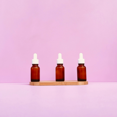 15Ml Glass Bottle With Plain White Dropper (Round)
