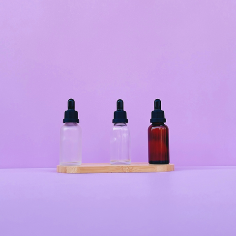30Ml Glass Bottle With Black Tamper Proof Dropper (Round)